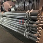 Piles of aluminum tubes