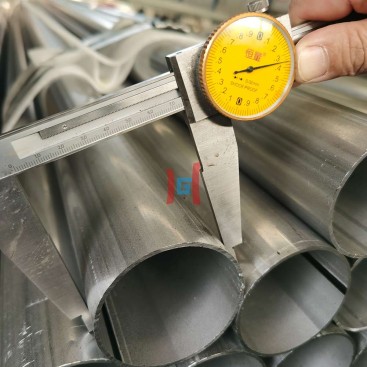 Aluminized steel pipe outer diameter measurement